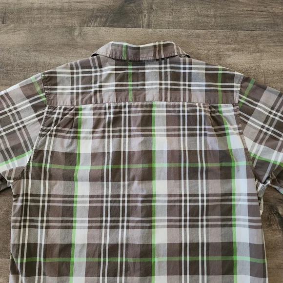 The North Face Men's Plaid Button Down Shirt Short Sleeve Men's Large - Picture 9 of 14
